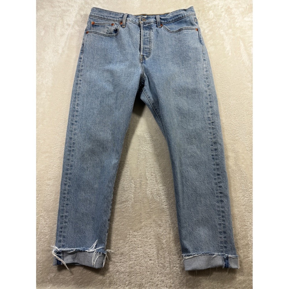 Levis Womens Wedgie Straight Light Wash Blue Denim Jeans W31 Meas: 32x25